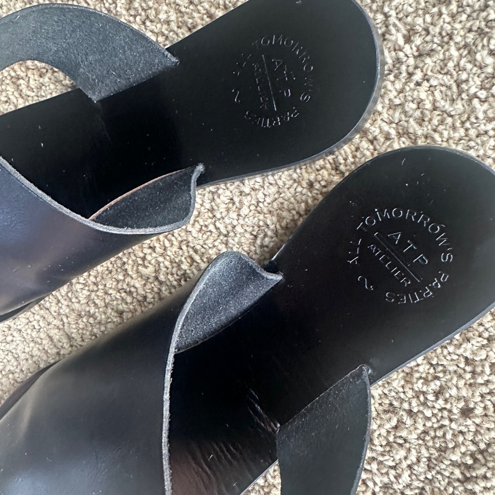 ATP Rosa Sandals Black Leather - Picture 7 of 8